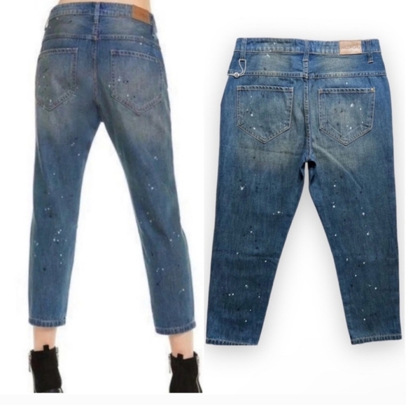 NWT Women's Wildfox DaVinci Baggy Crop Jeans - Picture 9 of 10